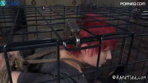Messy short haired cutie gets her naked body locked in metal cage - new.porneq.com on unlisto.com