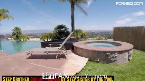 SpyFam Step sister Alexis Adams caught step brother spying by the pool - new.porneq.com on unlisto.com