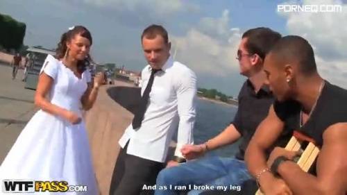 Racy Russian bride ends up getting gang banged - new.porneq.com - Russia on unlisto.com